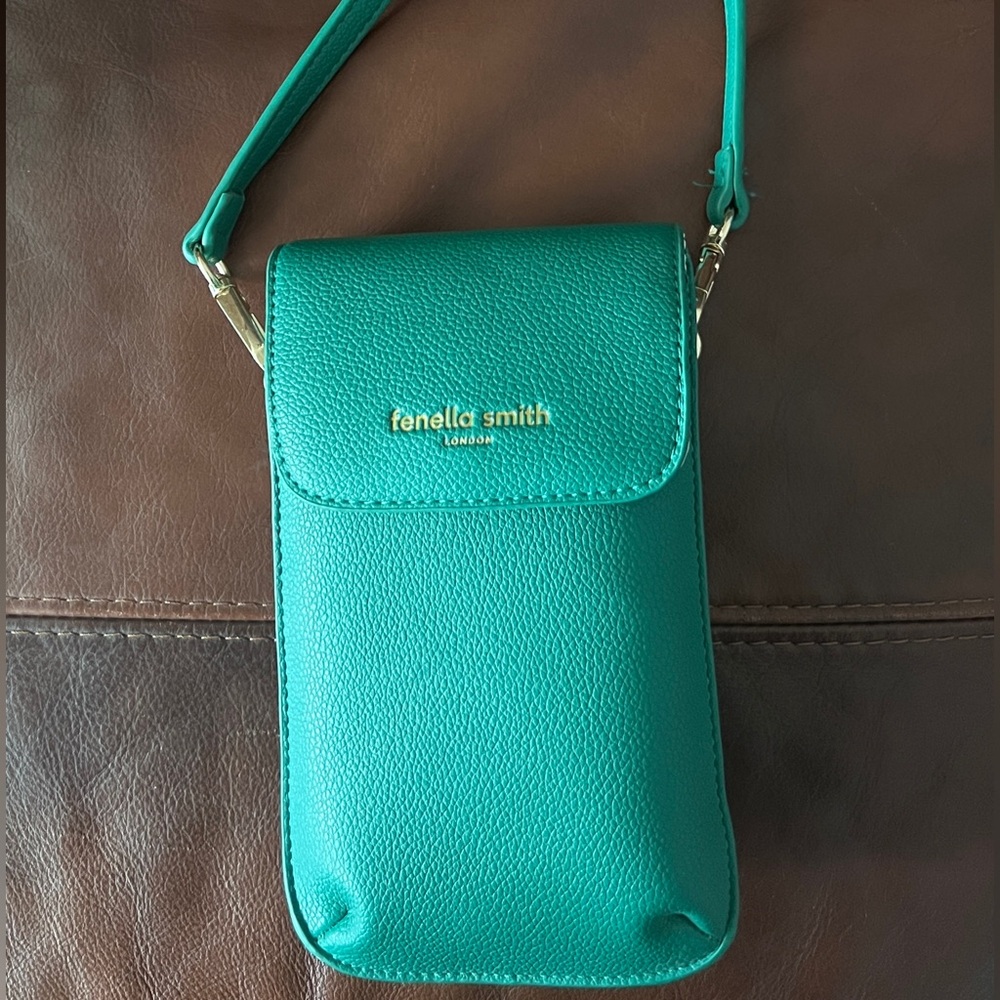 Fenella Smith London Jade Vegan Crossbody phone bag